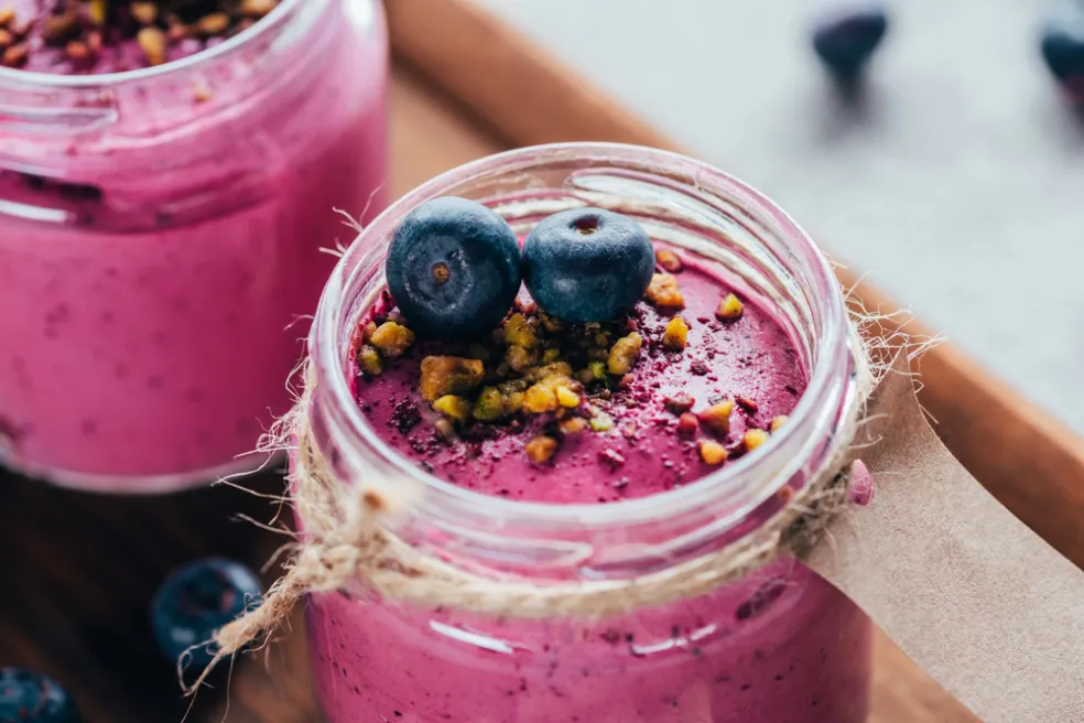 Čučoriedkové smoothie