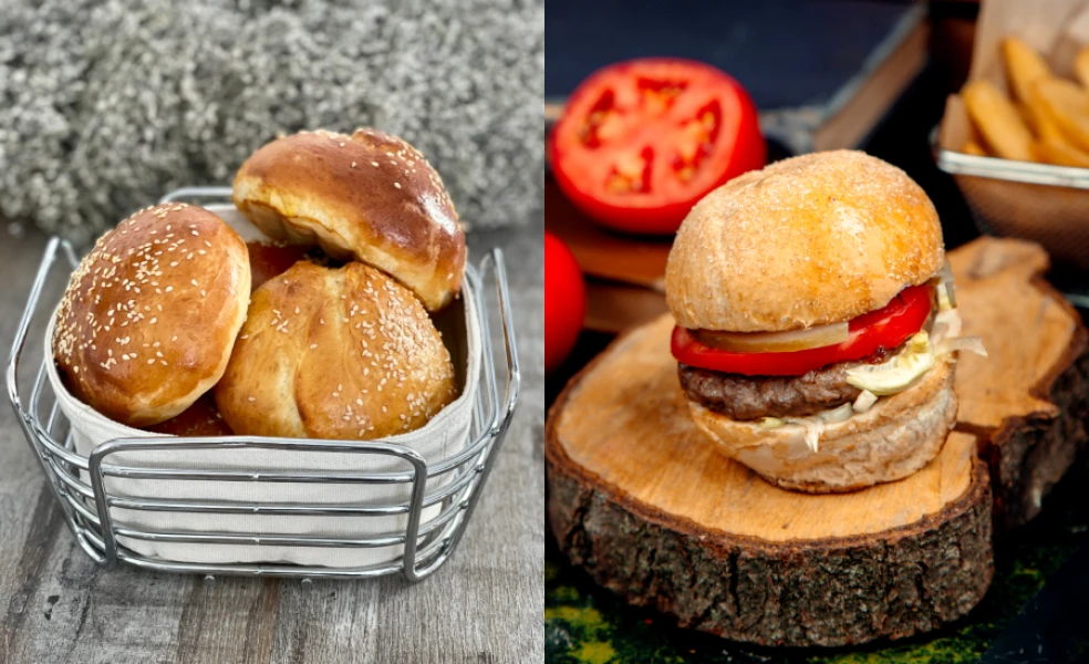 domáce žemle na burger