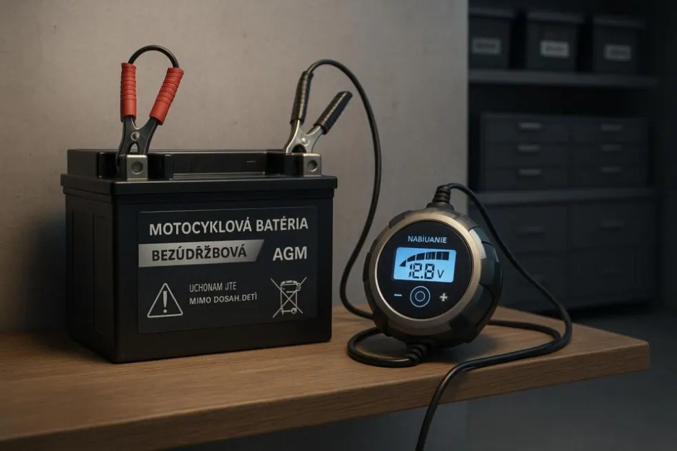 nabíjačka na motocyklovú batériu