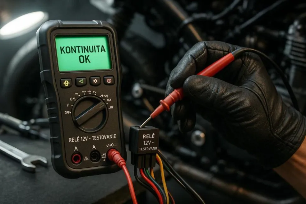 servisná kontrola motocykla